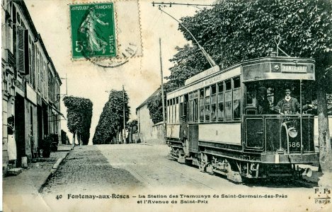 FF 40 - FONTENAY AUX ROSES - La station des tramways de Saint-Germains des prés ..
