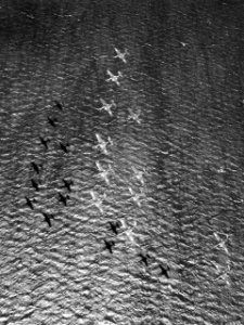 FH-1 Phantoms of VF-17A in flight 1948