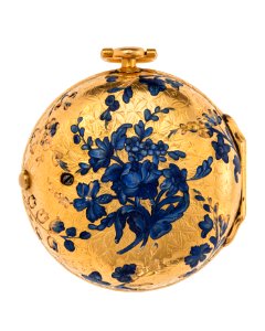 Fickur med boett av guld med ciselerad blomsterdekor, 1755 - Hallwylska museet - 110426 photo
