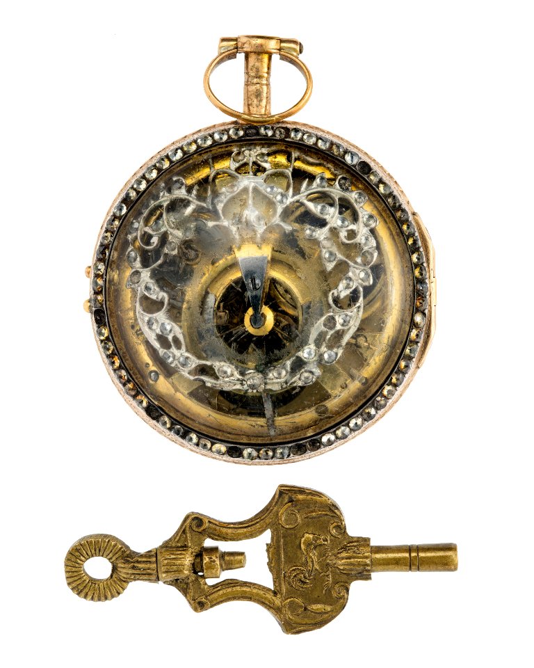 Fickur med boett av glas med synligt urverk, 1770-tal - Hallwylska museet - 110457