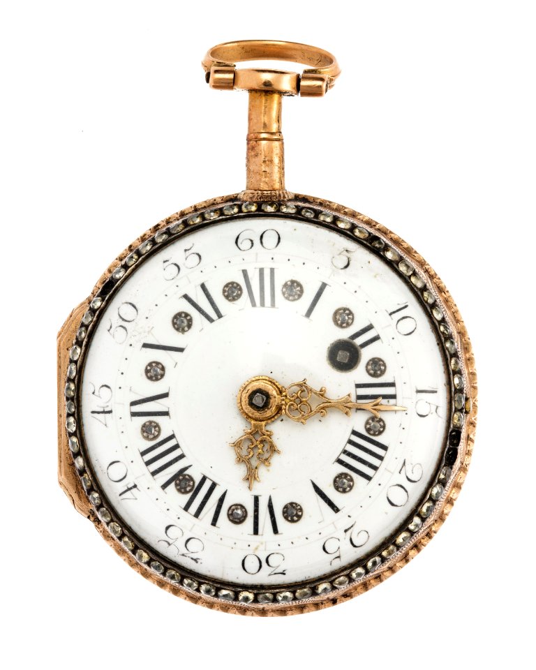 Fickur med boett av guld och urtavla i emalj, 1770-tal - Hallwylska museet - 110454