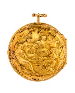 Fickur med boett av guld med figurscen i dekor - Hallwylska museet - 110430