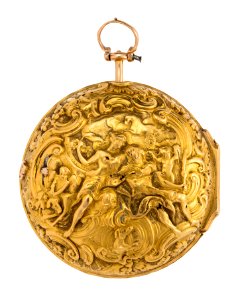 Fickur med boett av guld med mytologisk figurscen i dekoren, 1762 - Hallwylska museet - 110428 photo