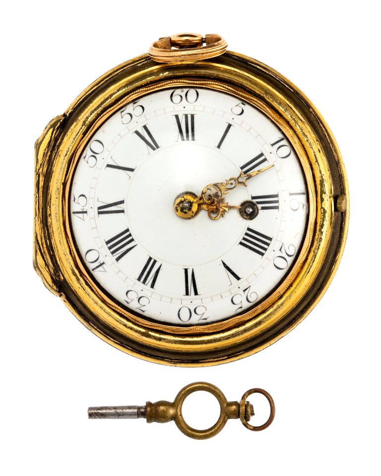 Fickur med boett av guld samt urnyckel, 1780 - Hallwylska museet - 110448