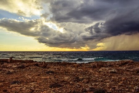Dramatic spectacular stormy photo