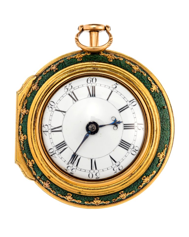 Fickur med boett av guld och urtavla i emalj, 1700-tal - Hallwylska museet - 110445