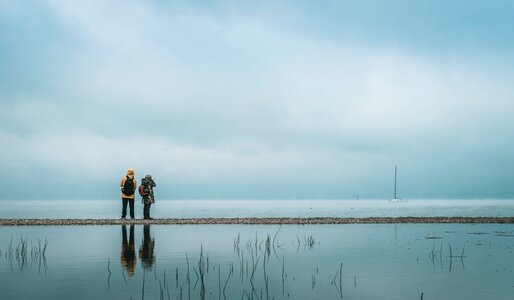 Reflection sky figure