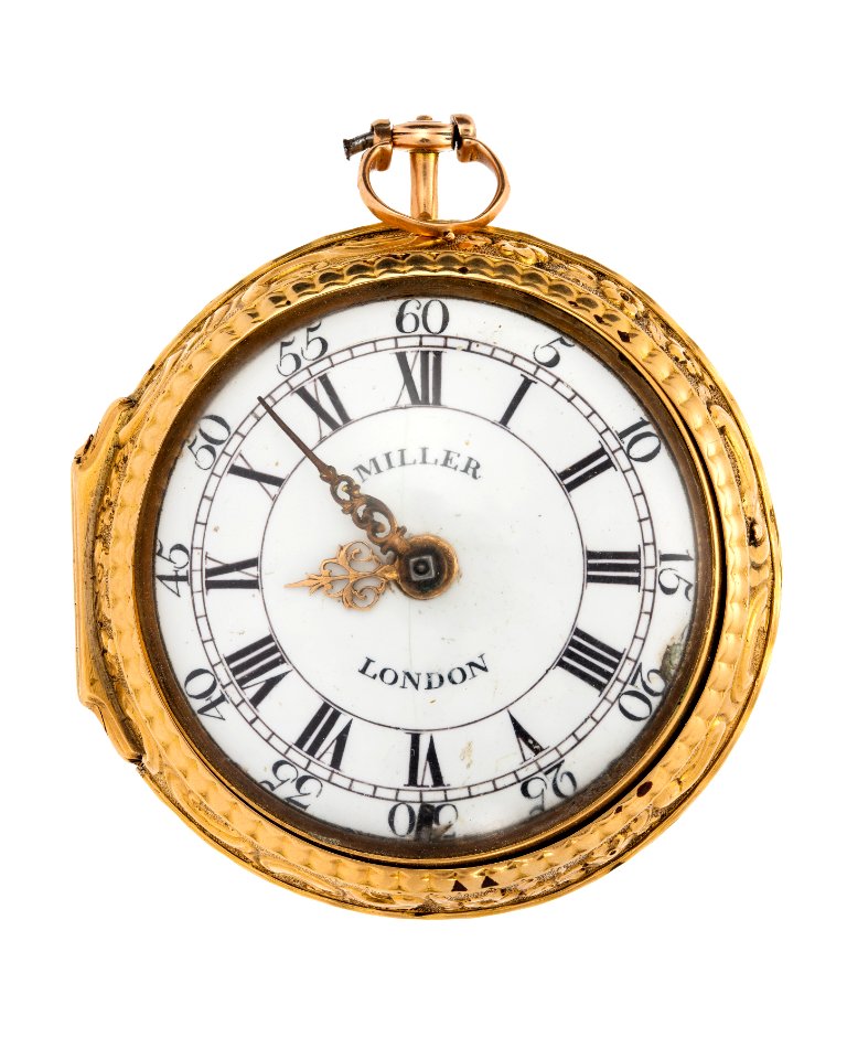 Fickur med boett av guld och urtavla i emalj, 1762 - Hallwylska museet - 110427