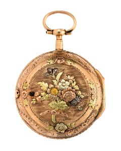 Fickur med boett av guld med blomsterdekor, 1760-tal - Hallwylska museet - 110424