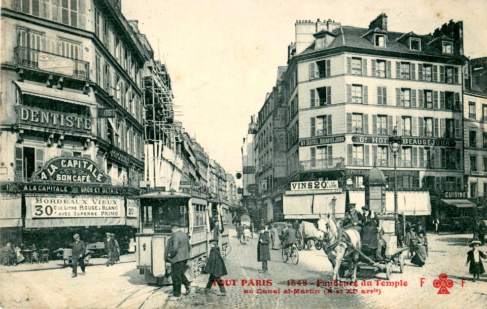 FF-CCCC 1548 - Tout Paris - Faubourg du Temble au Canal Saint Martin