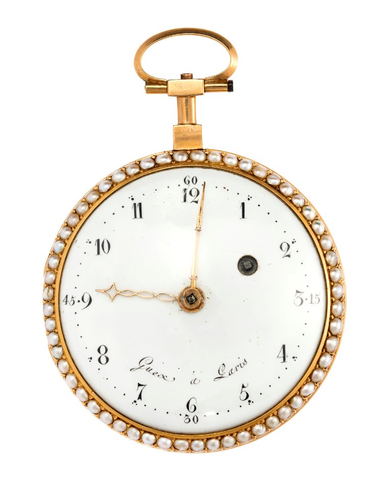Fickur med boett av guld och urtavla i emalj, 1790 - Hallwylska museet - 110450