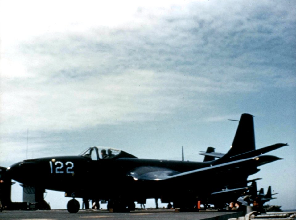 FH Phantoms on USS Saipan (CVL-48) 1948