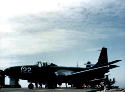 FH Phantoms on USS Saipan (CVL-48) 1948