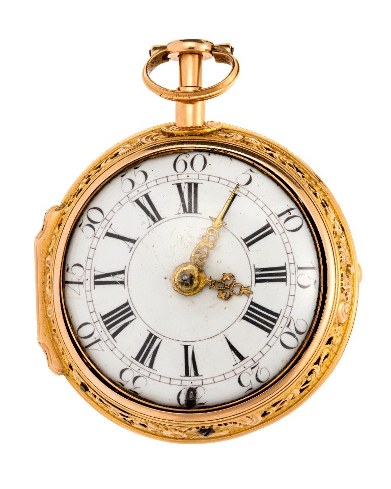 Fickur med boett av guld och urtavla i emalj, 1700-tal - Hallwylska museet - 110431