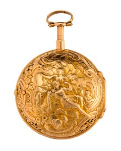 Fickur med boett av guld med mytologisk figurscen, 1700-tal - Hallwylska museet - 110432 photo