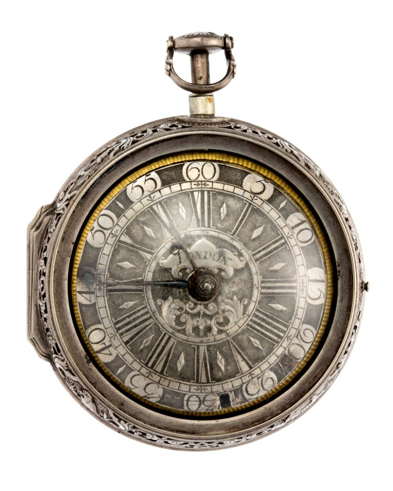 Fickur med boett och urtavla av silver, 1700-tal - Hallwylska museet - 110443