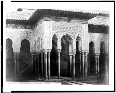 Granada. Pabellon del Patio de los Leones (Alhambra) - J. Laurent. Madrid. LCCN94512100