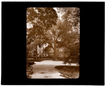 Gramercy Park, between East 20th and East 21st Streets east of Park Avenue, New York, New York. Pathway LCCN2007685076