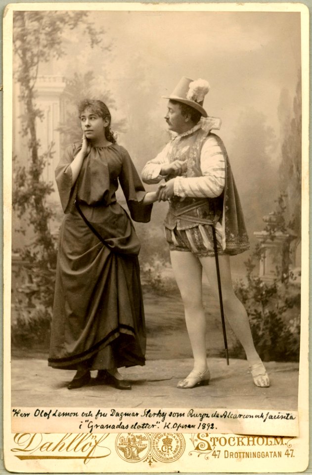 Granadas dotter, Kungliga Operan 1892. Rollporträtt - SMV - H5 066