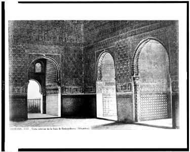 Granada. Vista interior de la Sala de Embajadores (Alhambra) LCCN94512065 photo