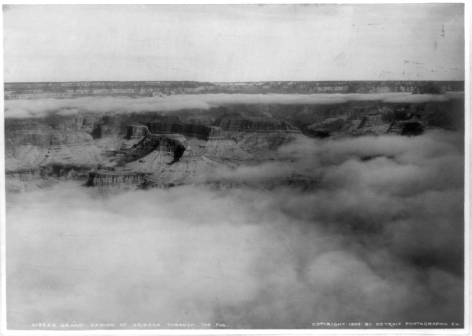 Grand Canyon of Arizona through the fog LCCN90709130