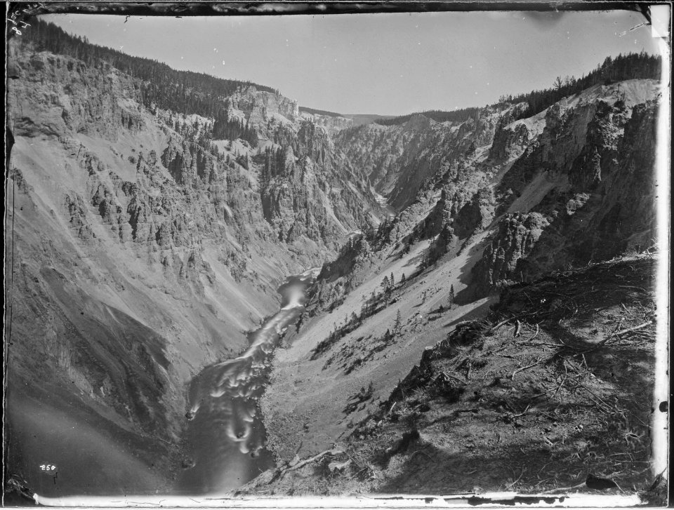 Grand Canyon of the Yellowstone, from the east bank - NARA - 516694
