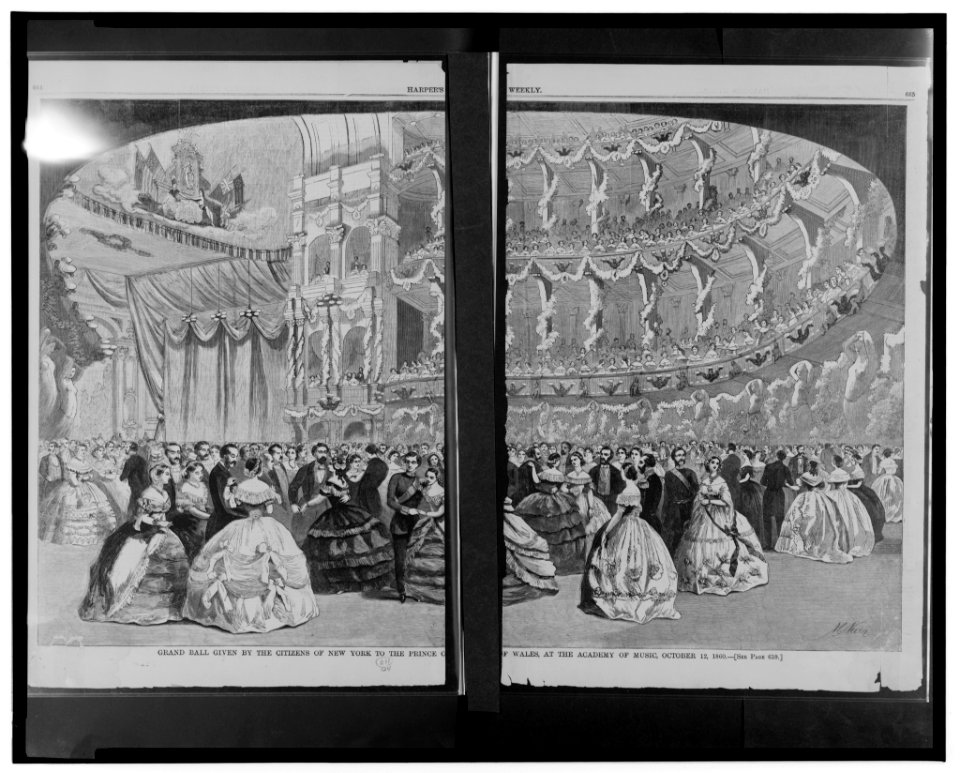 Grand ball given by the citizens of New York to the Prince of Wales, at the Academy of Music, October 12, 1860 LCCN2002722592
