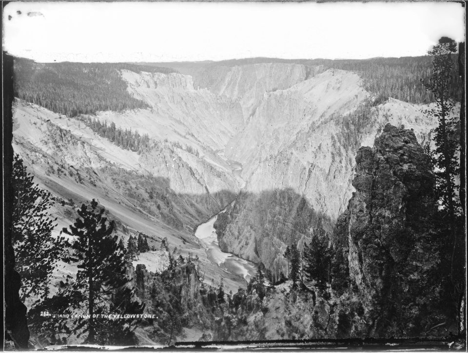 Grand Canyon of the Yellowstone, from the east bank - NARA - 516695