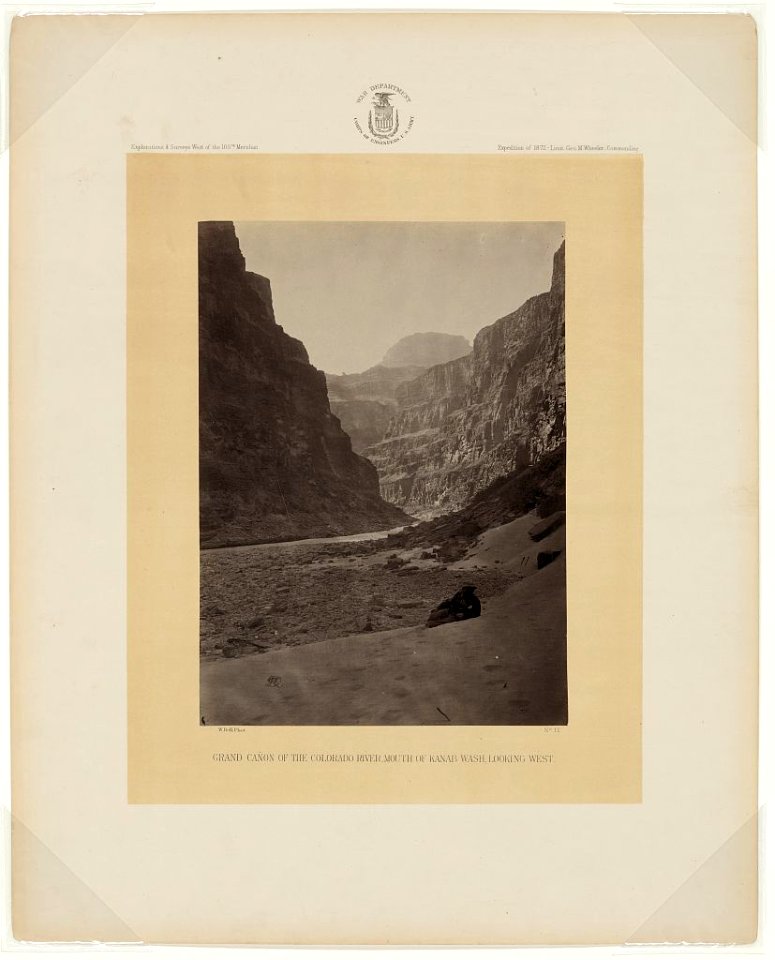Grand Cañon of the Colorado River, mouth of Kanab Wash, looking west - W. Bell, phot. LCCN2007684808