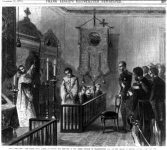 Grand Duke Alexis at Russian Greek Church service, 951 2d Ave., New York City LCCN99614093