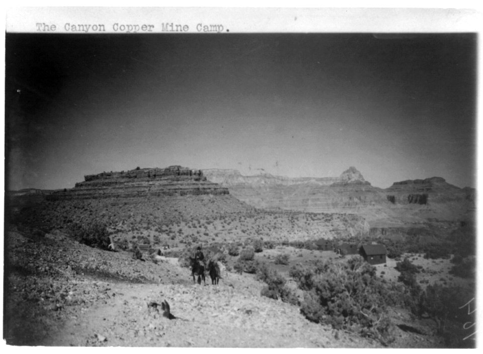 Grand Canyon)- The canyon copper mine camp LCCN2002715953