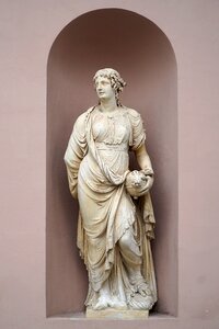 Stone figure wall art