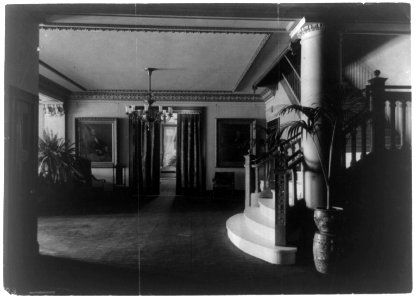 Grand hall showing entrance to President's suite LCCN93515773