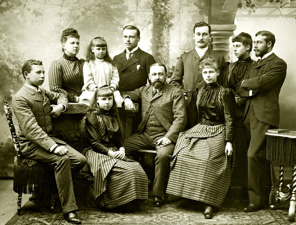 Grand Duchess Maria Alexandrovna and family, George V