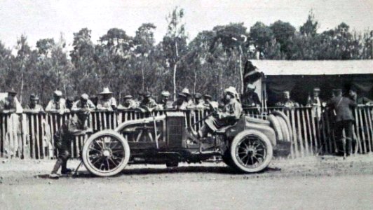 Grand Prix de l'ACF 1906, Gruss sur la voiture d'Edmond