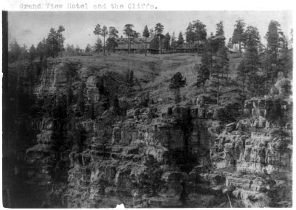 Grand Canyon)- Grand View Hotel and the cliffs LCCN2002715957 photo