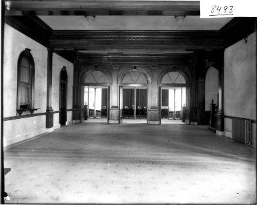 Grand lobby of new Miami University Auditorium Building facing auditorium 1908 (3200537270) photo