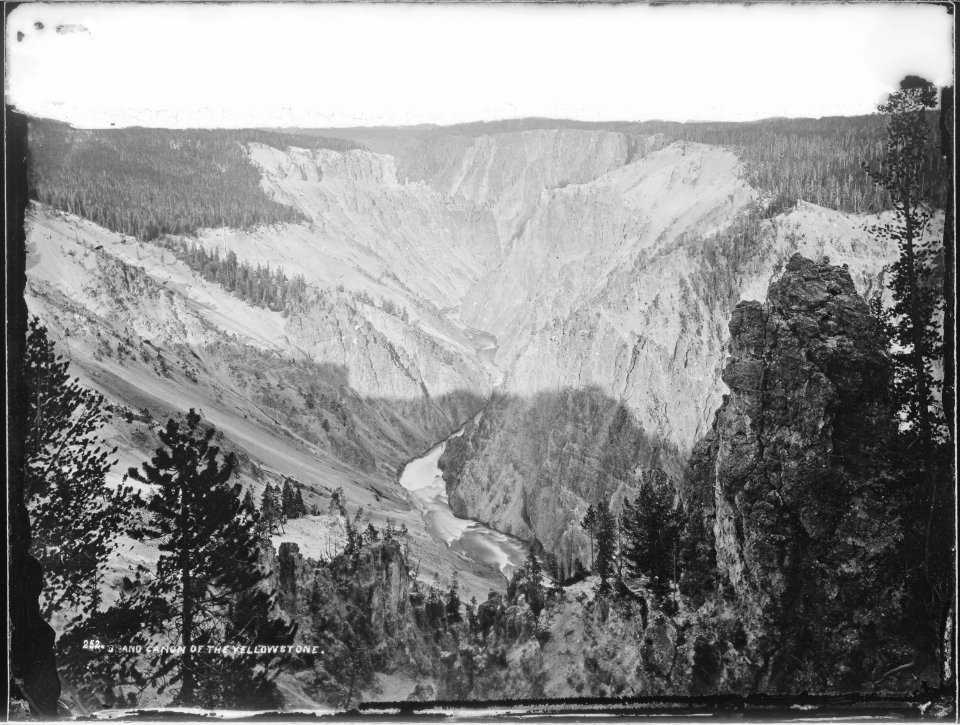Grand Canyon of the Yellowstone, from the east bank - NARA - 516695