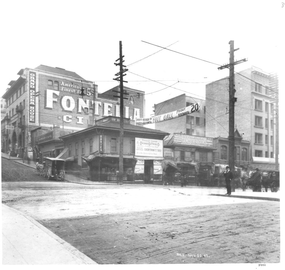 Grand Opera House, 217 Cherry St between 2nd Ave and 3rd Ave, completed in 1900 by John Cort, Seattle, 1903 (CURTIS 2081)