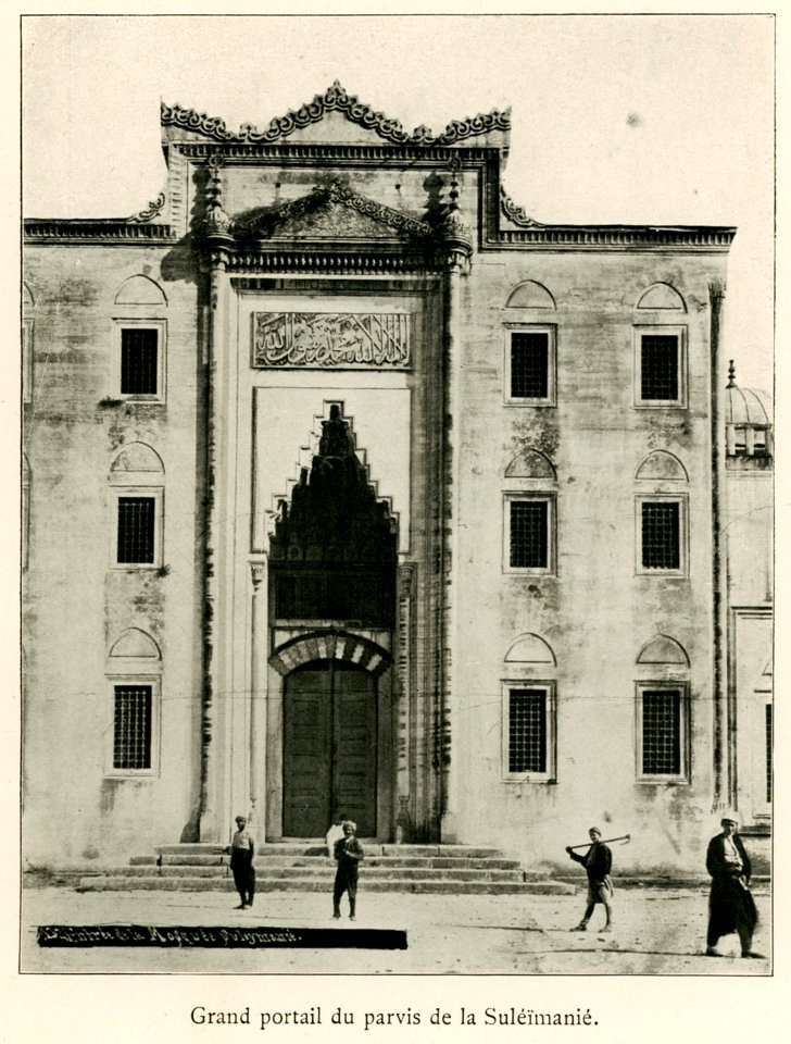 Grand portail du parvis de la Suleïmanié - Barth Hermann - 1913