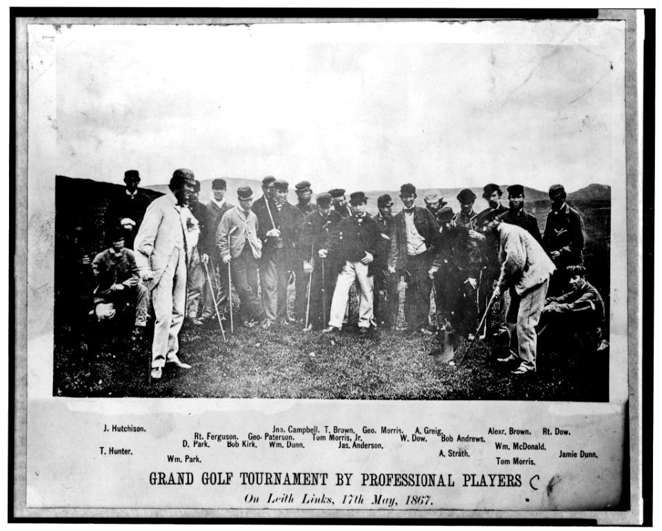 Grand golf tournament by professional players. On Leith Links, 17th May, 1867 LCCN90712098