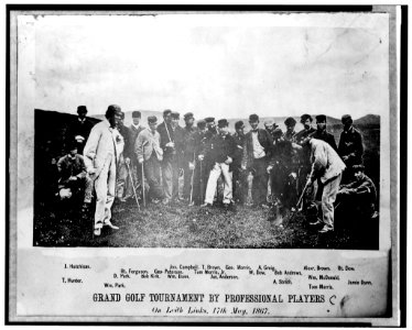 Grand golf tournament by professional players. On Leith Links, 17th May, 1867 LCCN90712098
