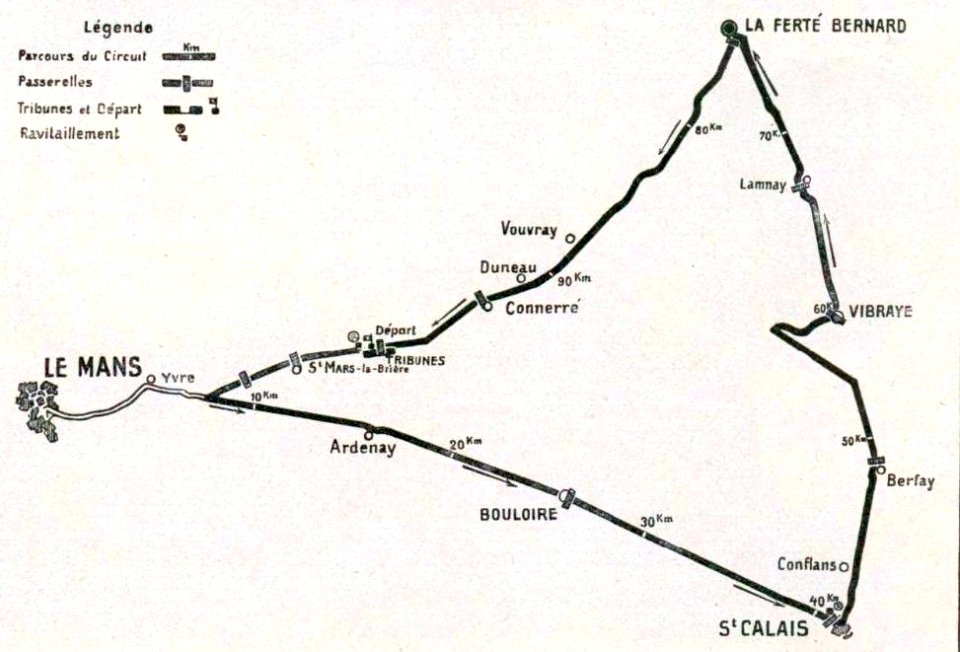 Grand Prix de l'ACF 1906 - le circuit