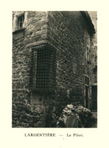 G.-L. Arlaud-recueil Vals Saint Jean-Largentière, le pilori
