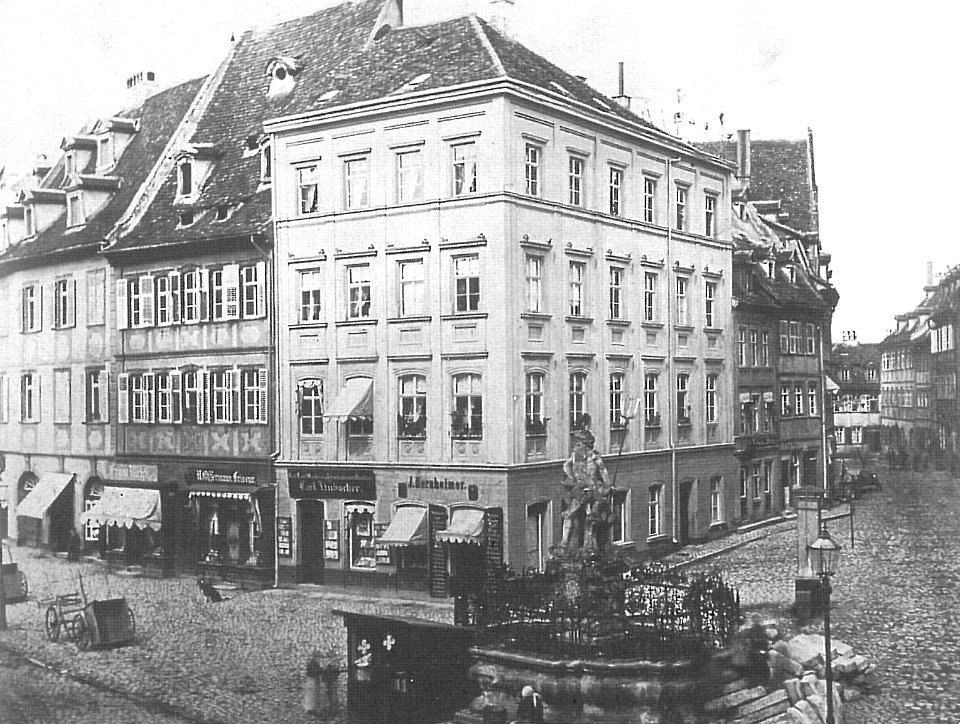Gruener Markt Bamberg ca 1872