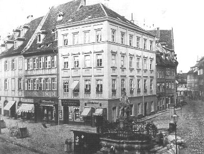 Gruener Markt Bamberg ca 1872