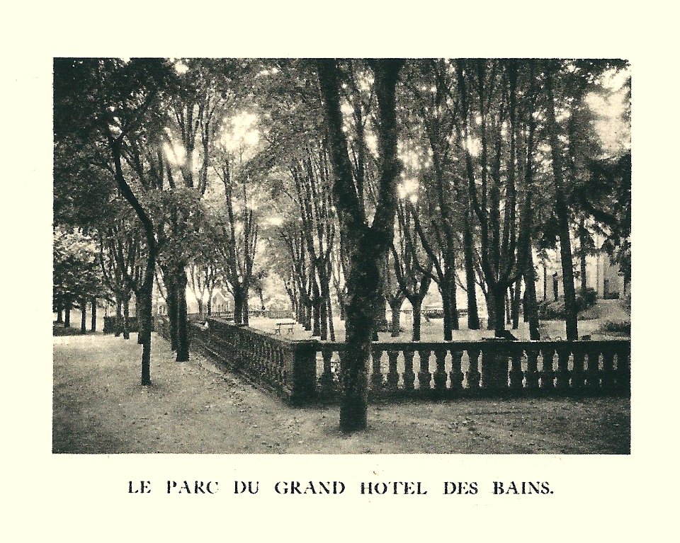 G.-L. Arlaud-recueil Vals Saint Jean-Grand Hôtel des Bains, le parc