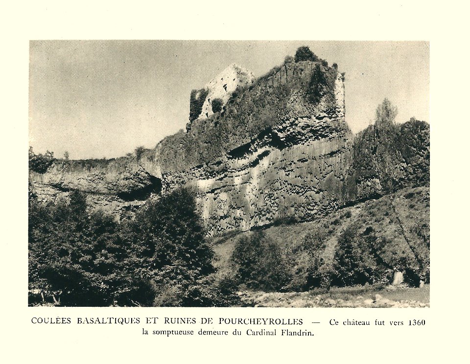 G.-L. Arlaud-recueil Vals Saint Jean-Pourcheyrolles, coulées basaltiques & ruines du château