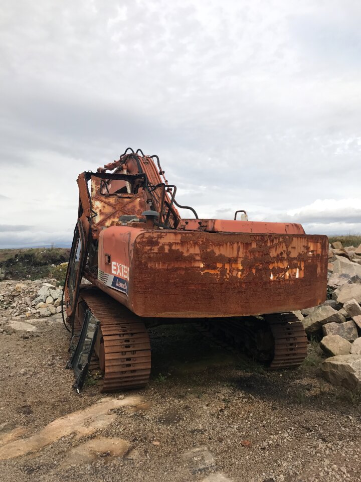 Construction machine old iron