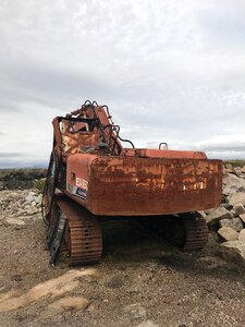 Construction machine old iron
